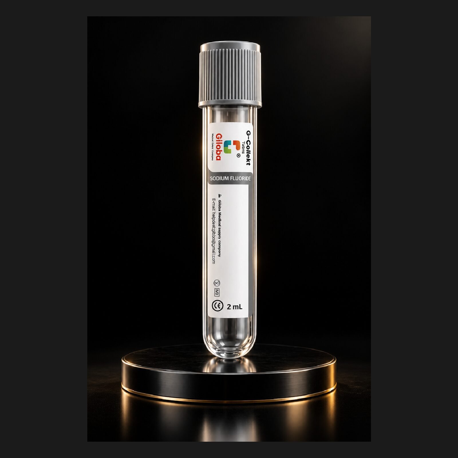 Flouride Tube (Double Cap) (PET) 2ml